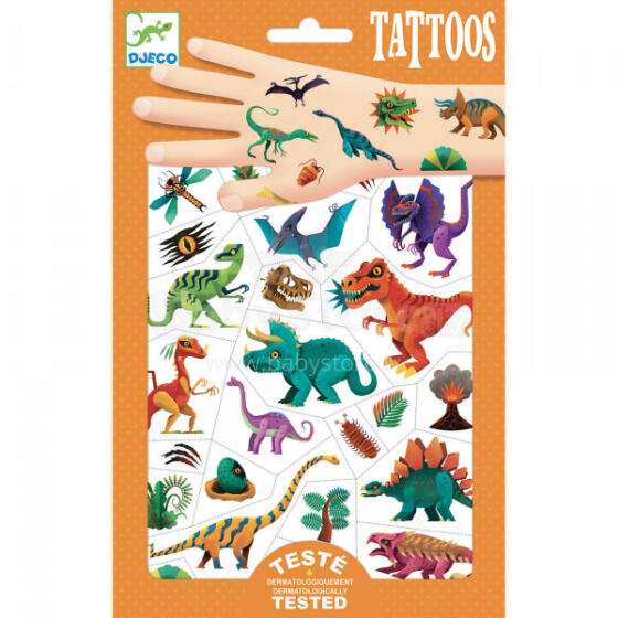 Tetovējumi – Dinozauri (50+ tetovējumu)