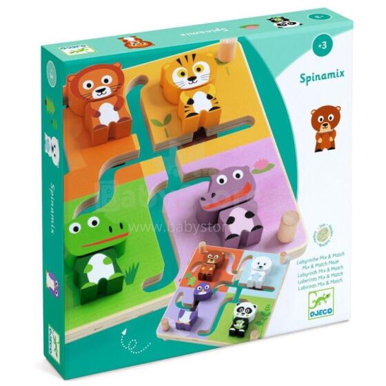 Educational wooden game - Spinamix