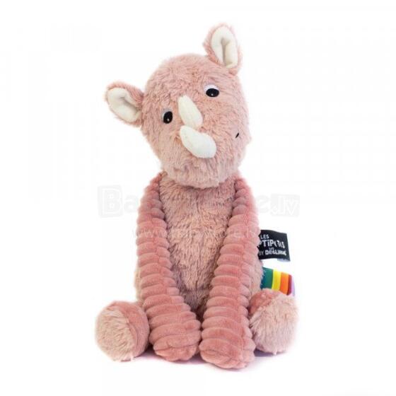 Plush toy - Ptipotos - Rhino - Pink
