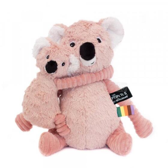 Plush toy - Ptipotos - Koala Mum&Baby - Pink