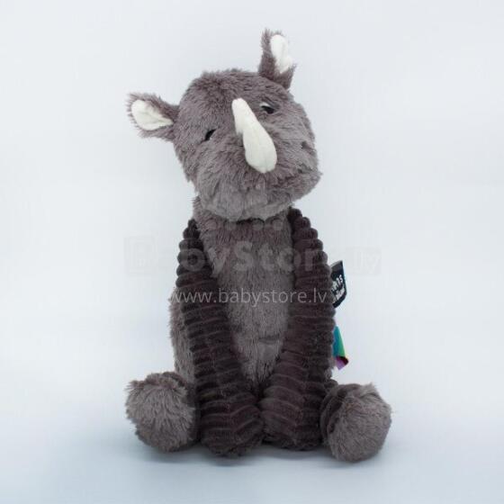 Plush toy - Ptipotos - Rhino - Grey
