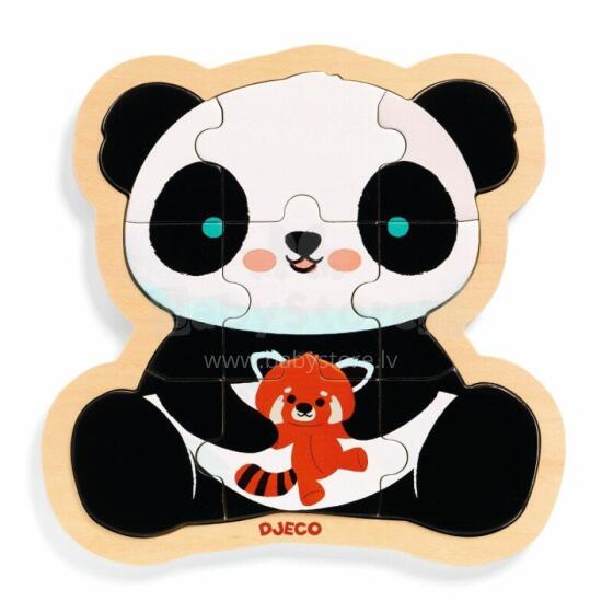 Wooden puzzle - Puzzlo Panda - 9 pcs