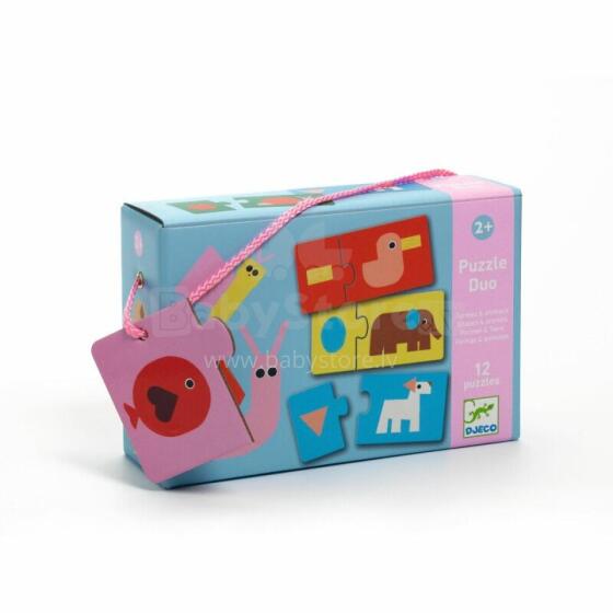 Puzzle Duo - Shapes & Animals (24 pcs)