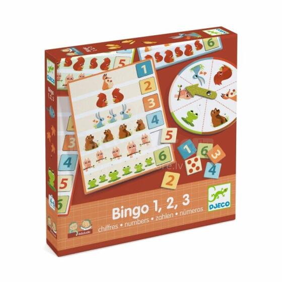 Izglītojoša spēle - Bingo - Skaitļi 1, 2, 3