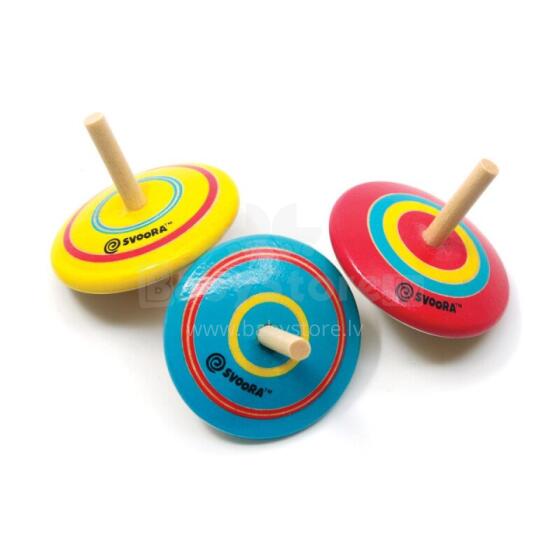 Svoora - Mini Wooden Top - Classic (1 pc., 3 designs)