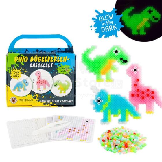Gludināmie pērļu attēli - Dinozauri (3 gab.)