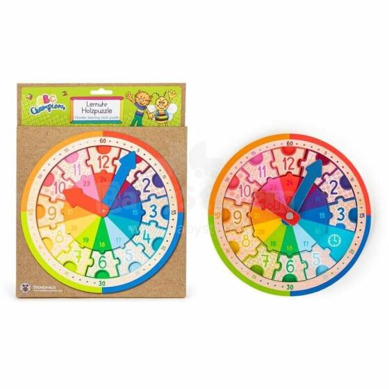 ABC Champions - Learning Clock Wooden Puzzle