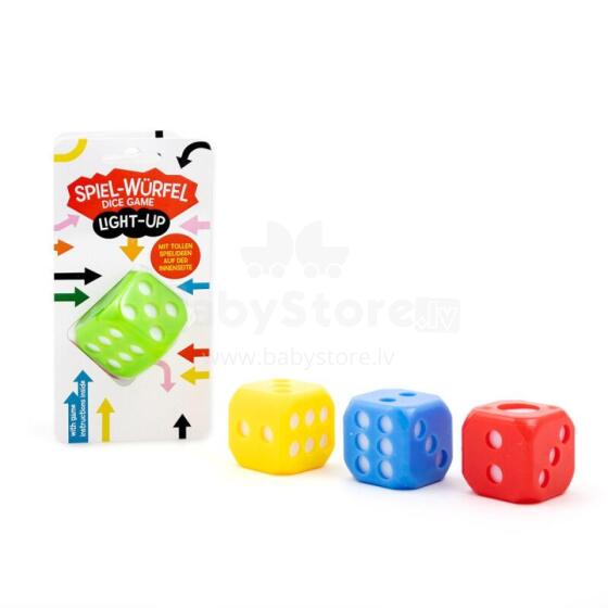 Светящийся игральная кость - 4 см (1 шт., 4 дизайна)