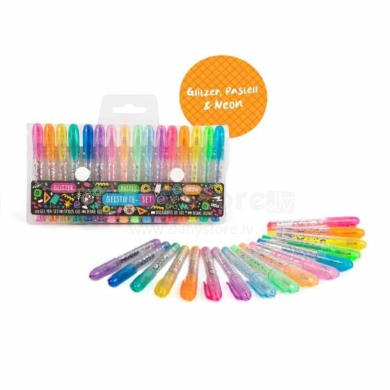 For School - Mini gel pen set 16 pieces