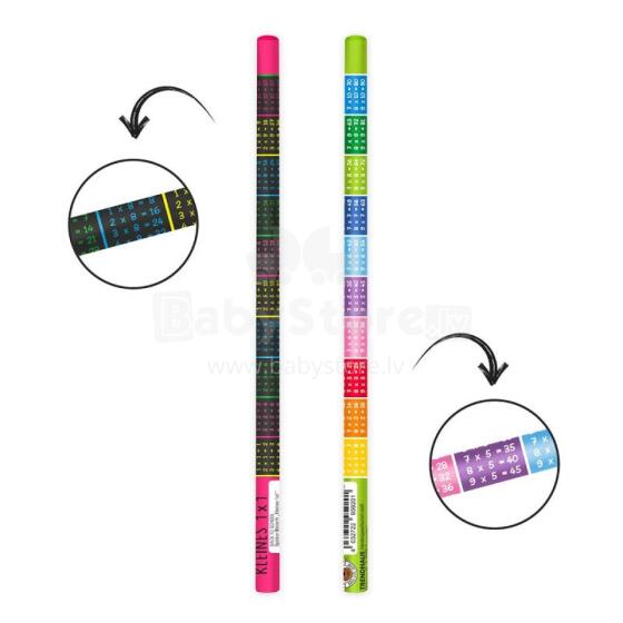 For School - 'Mini multiplication table' pencil, 4 varieties