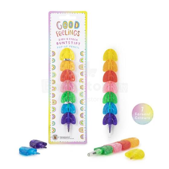 Good Feelings - Rainbow Stacking Multi-Coloured Pencil (7 colors)