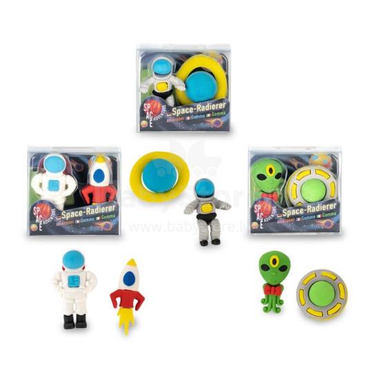 Space Adventure - Eraser set (2 pcs., 3 designs)