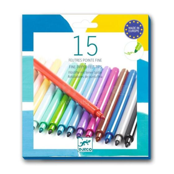 Colours - 15 Felt brush pens - Pacific