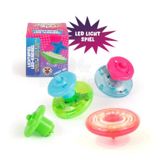 Take Action - Light up spinning top (1 pc., 3 designs)