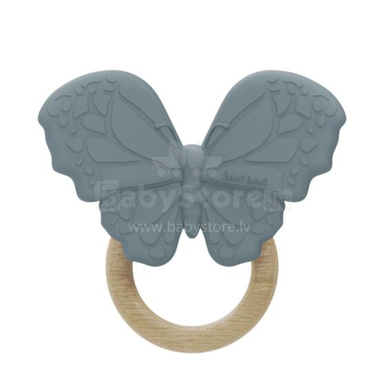 Silicone - Teether - Butterfly - Blue