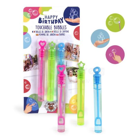 Birthday Fun - Soap Bubbles Touchable Set of 3, 4ml each