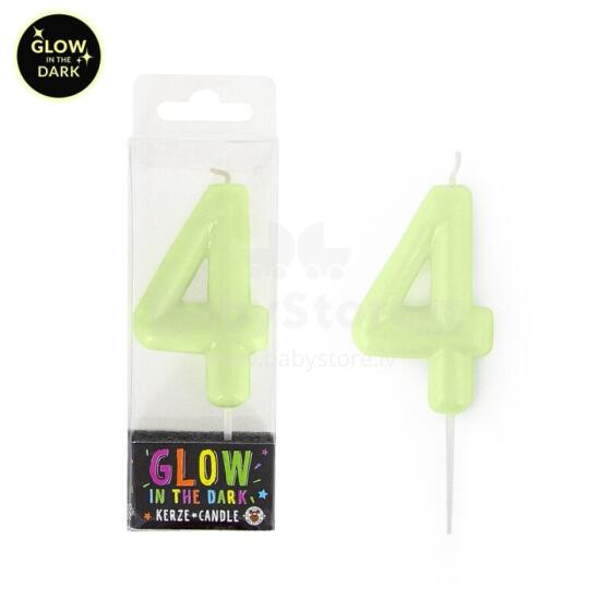 Birthday Fun - number candle GITD 4