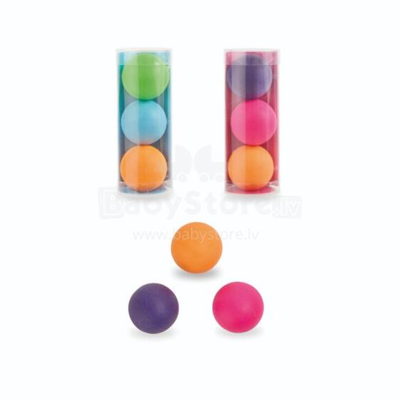 Bouncing ball & eraser 2in1, set of 3, 2 assorted