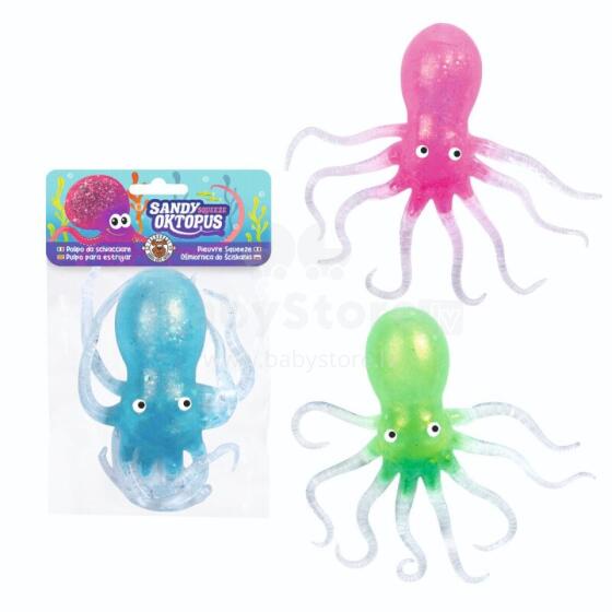 Sandy Oktopus - Squeezy glitter octopus, 3 assorted
