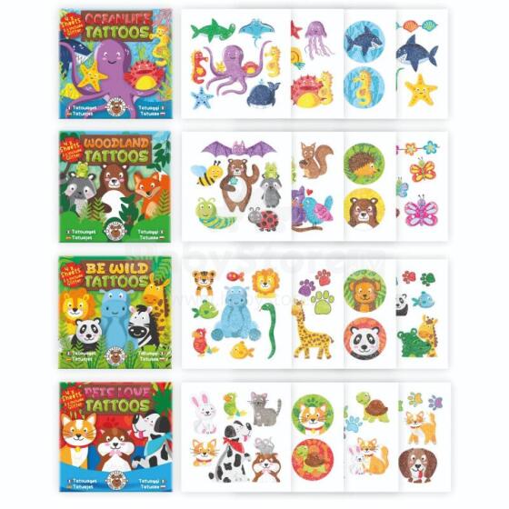 Tattoos - Animal worlds (20 pcs., 4 designs)