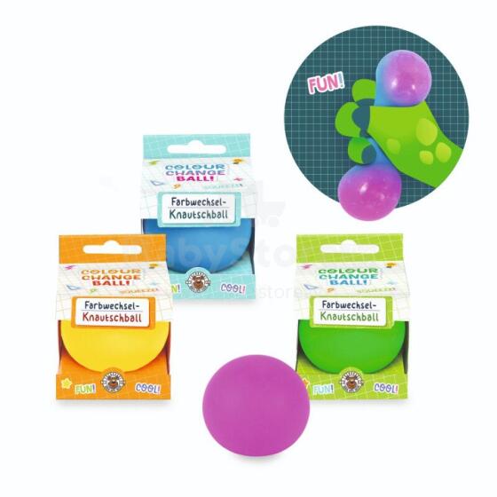 ABC Champion HS -  Colour-changing squeeze ball 5,5 cm, 4 assorted