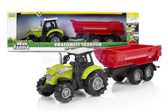 ARTIKULS 132919 Mini lauksaimniecības traktors ar piekabi