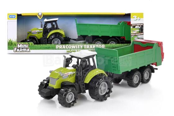 ARTIKULS 132926 MINI FARM Traktors ar piekabi