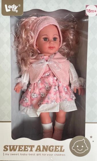 ARTIKULS 169182 Lelle rozā kleitā 38 cm