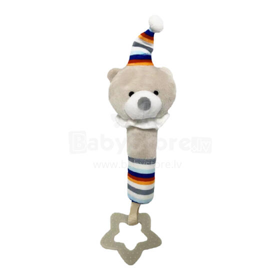 AXIOM 9411 Rotaļlieta ar skaņu Lācītis ar balonu 17 cm