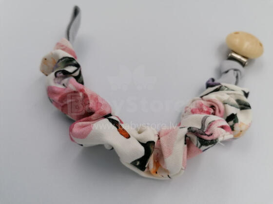 BABY 01071 Pacifier holder Rose - cotton