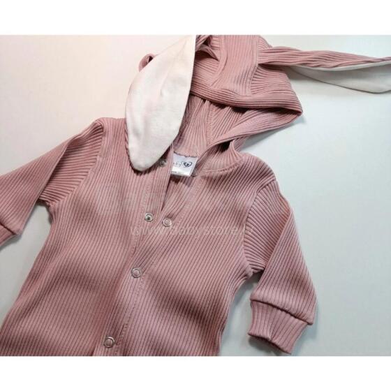 BABY 01507 Romper Harmony Latte 68/74* ar kapuci