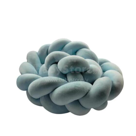 BABY 01614 Crib braid velour blue 210 cm