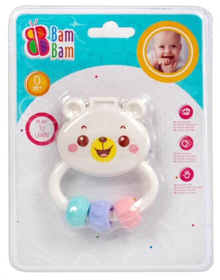 BAM BAM 414225 Teddy bear rattle