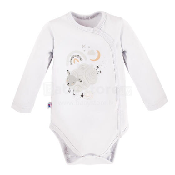 EWA 728265 MELLOW Bodysuit long unbuttoned white 68