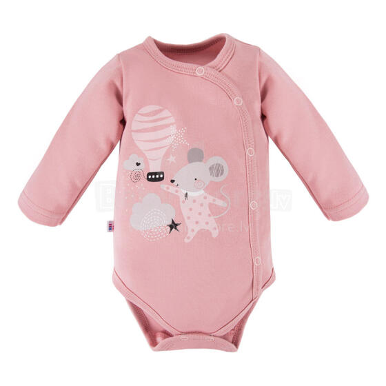 EWA 728890 MELLOW Боди длинное расстегнутое розовое 50
