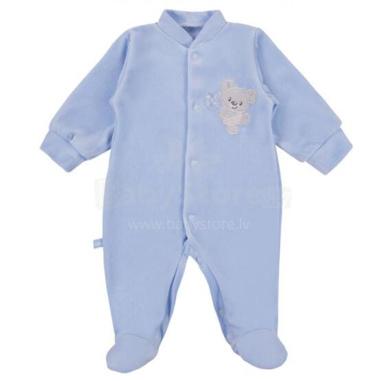 EWA 930088 NEWBORN Jumpsuit velour blue 62