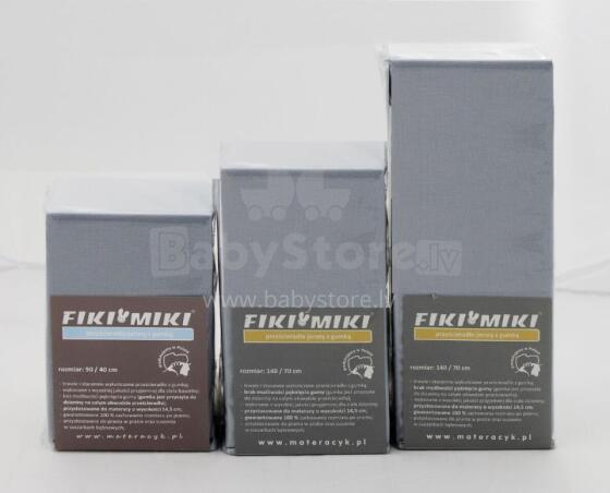 FIKI MIKI Jersey Sheet 140x70 Gray