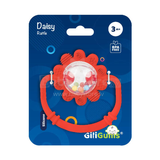 GILIGUMS GG 30059 Daisy Rattle Red