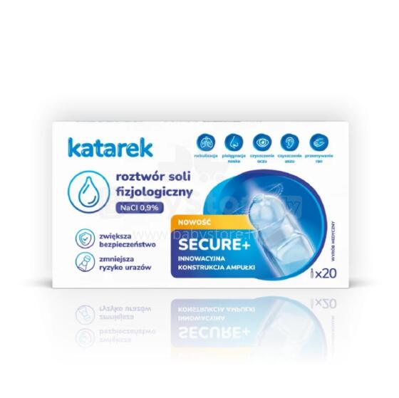 KATAREK Солевой раствор Secure+ 20x5 мл NaCI 0,9%