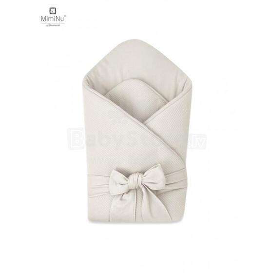 KIECZMERSKI Baby wrap piesiets MIMINU SOFT 0-3m bēšs