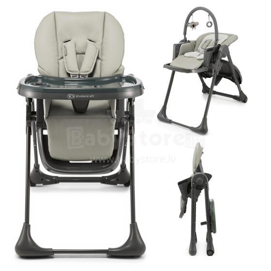 KINDERKRAFT Feeding chair TUMMIE grey