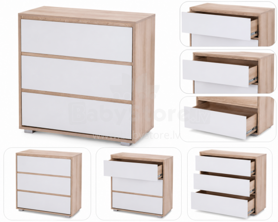 Klups Dalia Art.62326 Beech-Ash kumode ar koka pārtināmu virsmu
