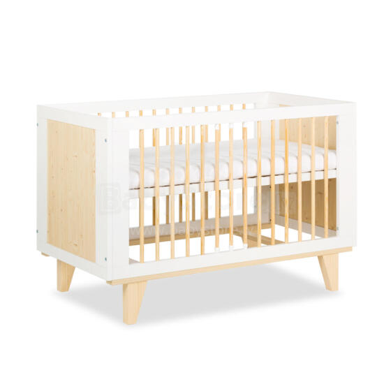 Klups Lydia Art.23392 White/Pine Деревянная кроватка