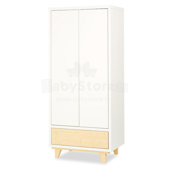 Klups Lydia Art.233128 Pine/White Skapis  priedes balts