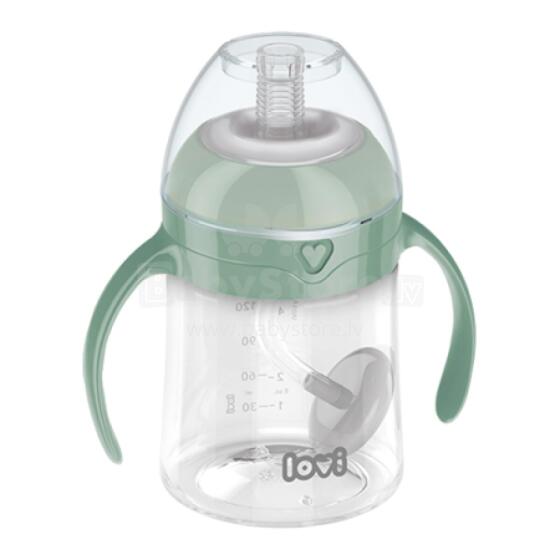 LOVI 35/364 The first cup with a weighted straw 150ml. Green