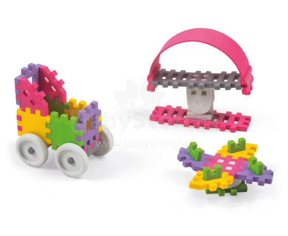 MARIOINEX 902790 Mini waffle blocks 35 pcs. Constructor (girl)
