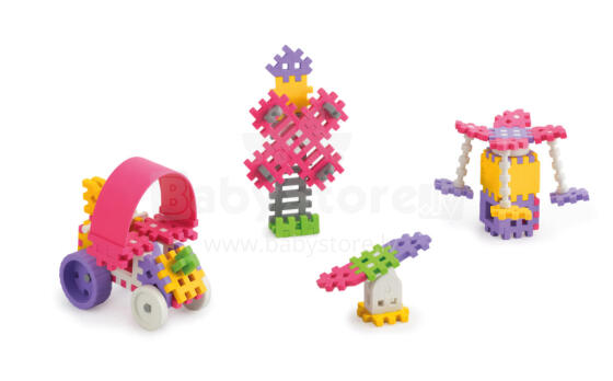 MARIOINEX 902813 Mini waffle blocks 70 pcs. Constructor (girl)