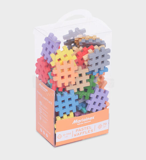 MARIOINEX 903667 Vafeļu bloki mini pastelis 70 gab.