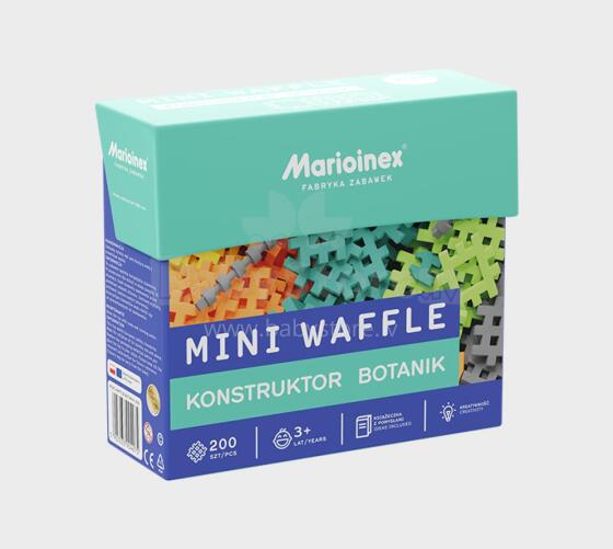MARIOINEX 904275 Mini waffle - Constructor 200 pcs. Botanik