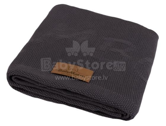 MATEX Blanket THAI bamboo, knitted 80x100 [TB0364_04] dark gray